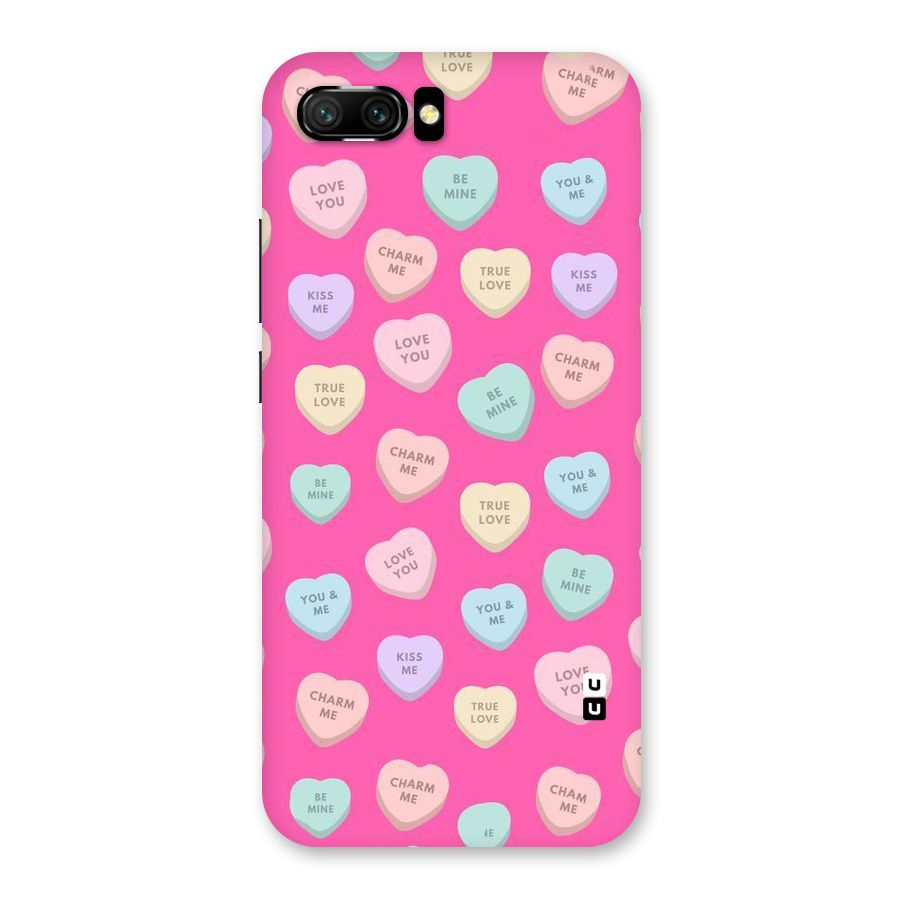 Be Mine Hearts Pattern Back Case for Honor 10