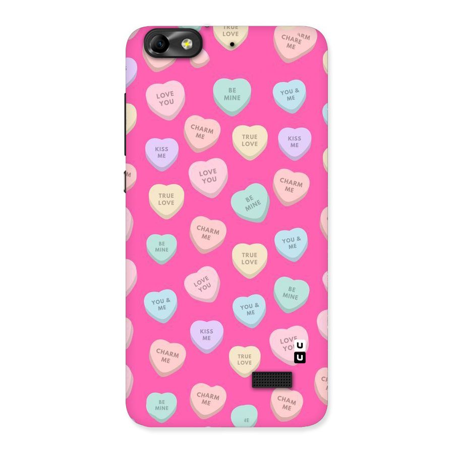 Be Mine Hearts Pattern Back Case for Honor 4C