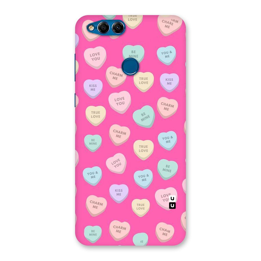 Be Mine Hearts Pattern Back Case for Honor 7X