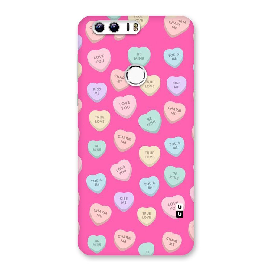 Be Mine Hearts Pattern Back Case for Honor 8