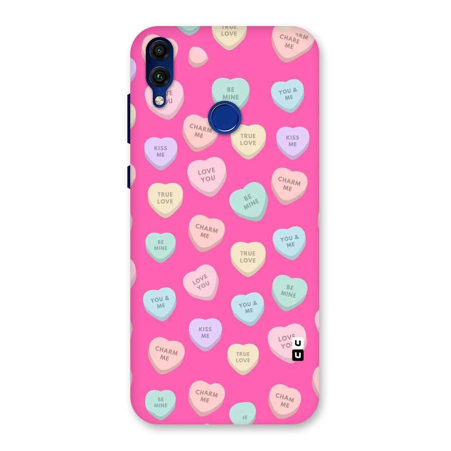 Be Mine Hearts Pattern Back Case for Honor 8C
