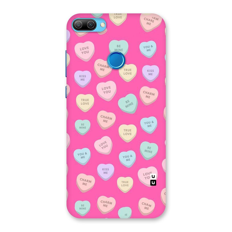 Be Mine Hearts Pattern Back Case for Honor 9N