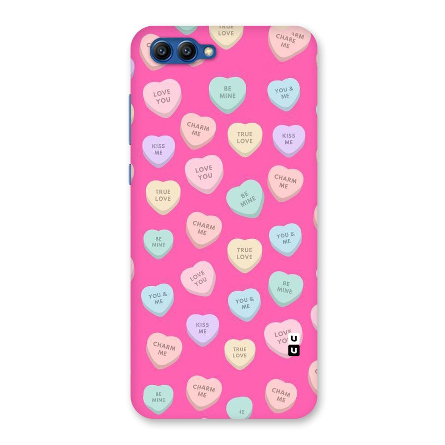 Be Mine Hearts Pattern Back Case for Honor View 10