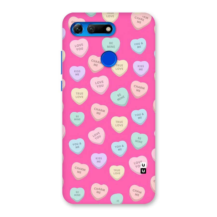 Be Mine Hearts Pattern Back Case for Honor View 20