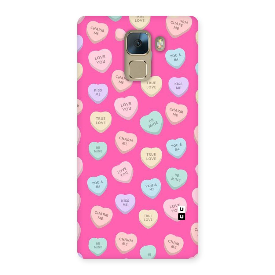 Be Mine Hearts Pattern Back Case for Huawei Honor 7