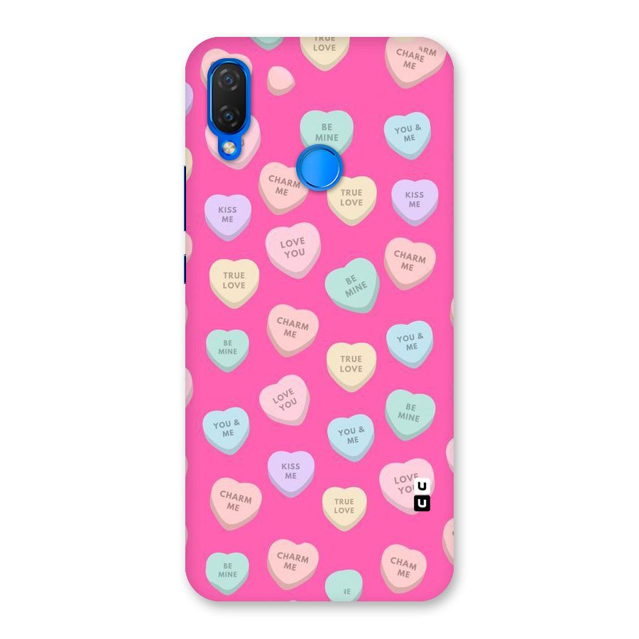 Be Mine Hearts Pattern Back Case for Huawei P Smart+