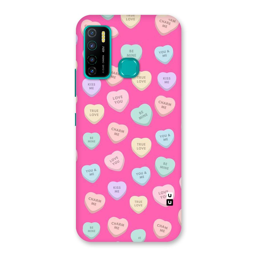Be Mine Hearts Pattern Back Case for Infinix Hot 9 Pro