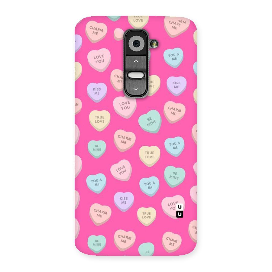 Be Mine Hearts Pattern Back Case for LG G2
