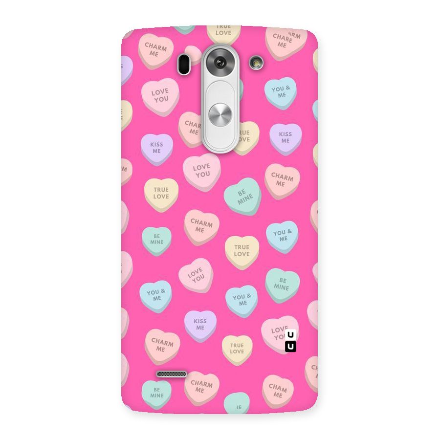 Be Mine Hearts Pattern Back Case for LG G3 Mini