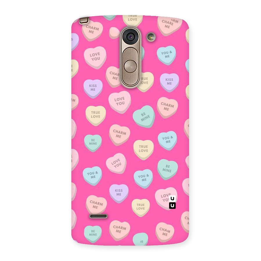 Be Mine Hearts Pattern Back Case for LG G3 Stylus