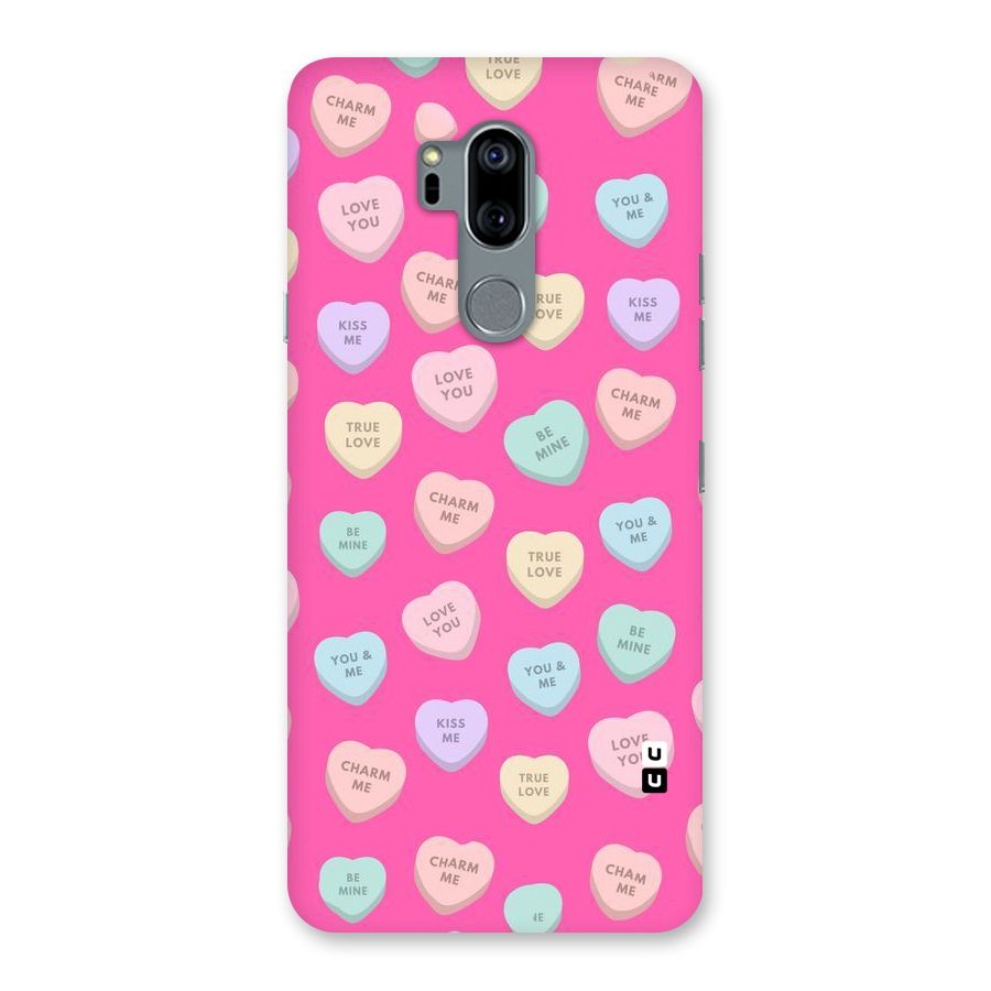 Be Mine Hearts Pattern Back Case for LG G7