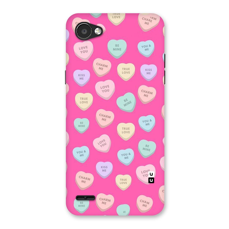 Be Mine Hearts Pattern Back Case for LG Q6