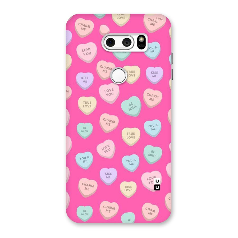 Be Mine Hearts Pattern Back Case for LG V30
