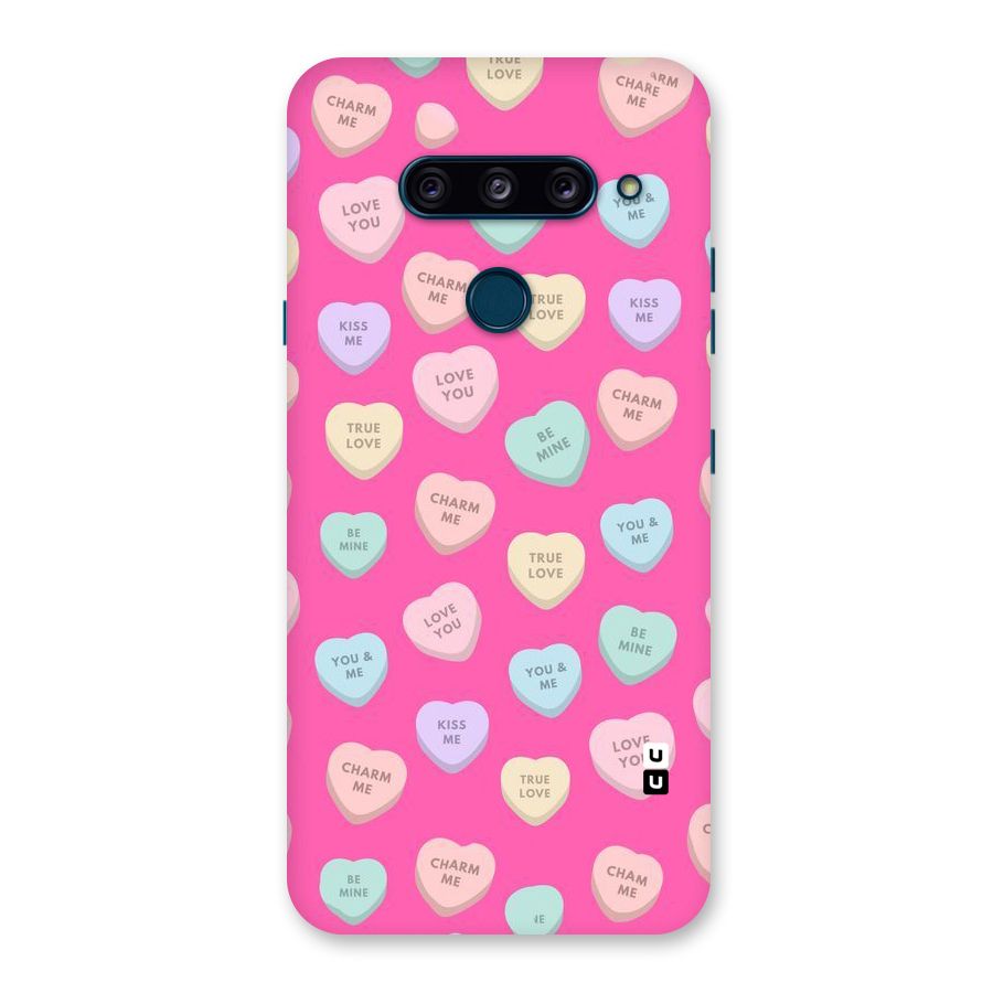 Be Mine Hearts Pattern Back Case for LG  V40 ThinQ
