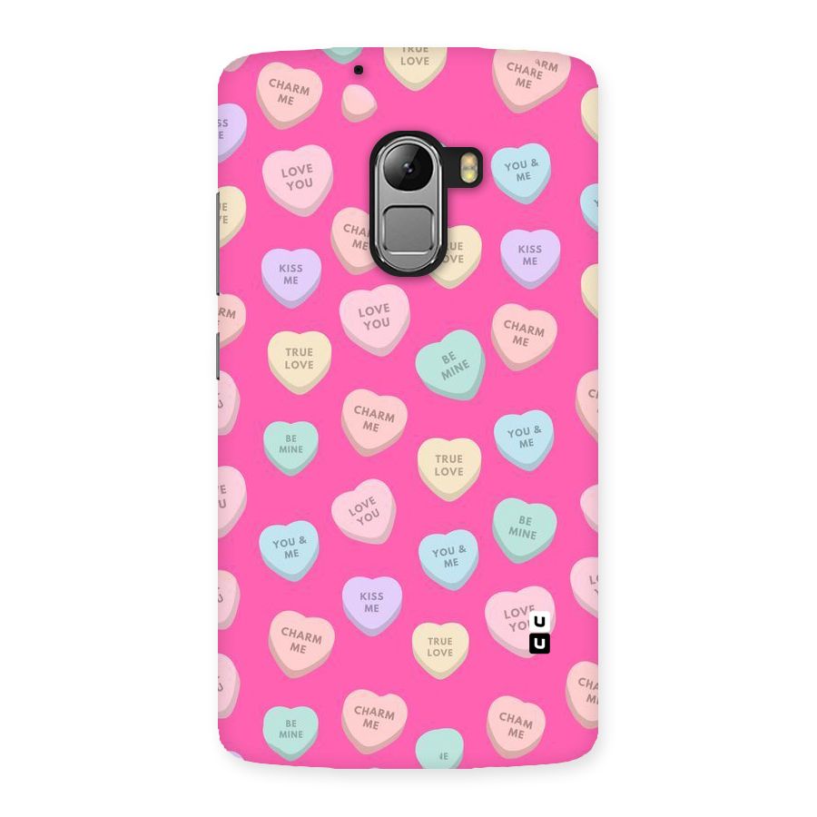 Be Mine Hearts Pattern Back Case for Lenovo K4 Note