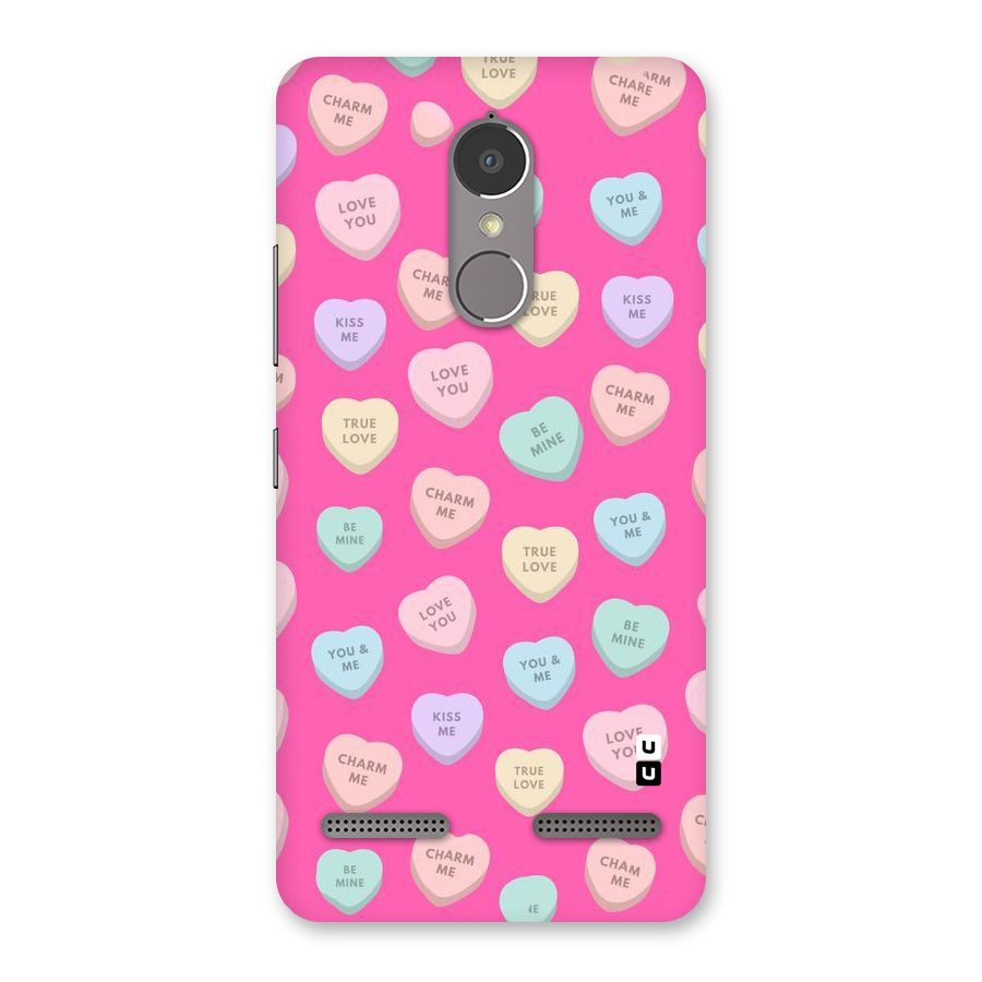 Be Mine Hearts Pattern Back Case for Lenovo K6