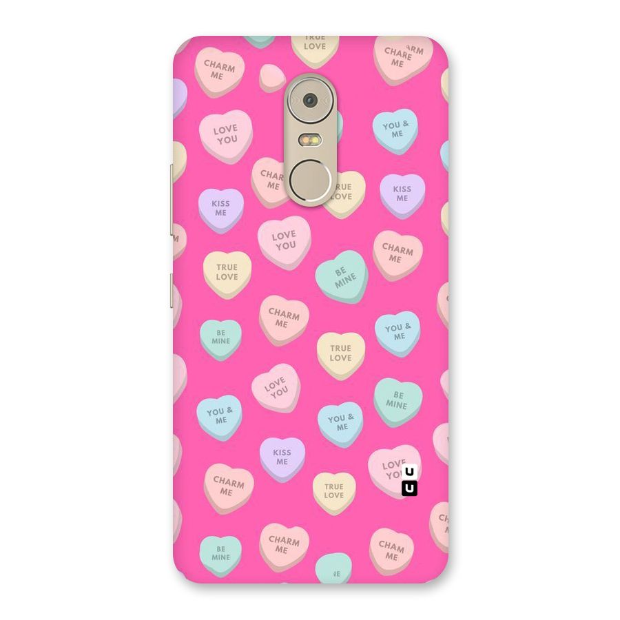 Be Mine Hearts Pattern Back Case for Lenovo K6 Note