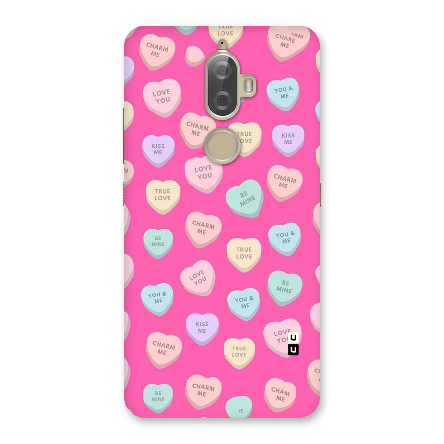 Be Mine Hearts Pattern Back Case for Lenovo K8 Plus