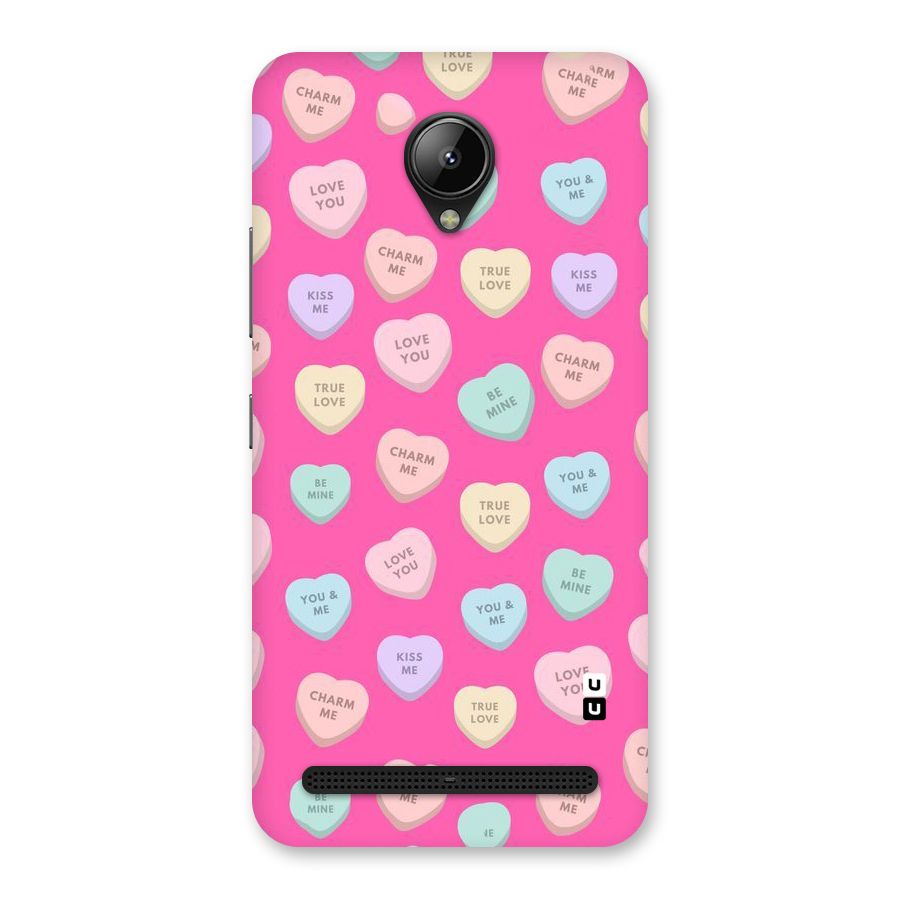 Be Mine Hearts Pattern Back Case for Lenovo C2