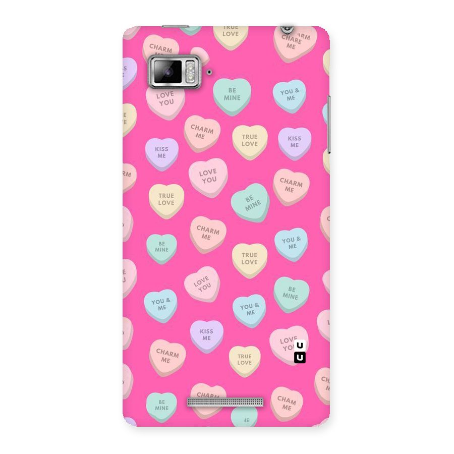 Be Mine Hearts Pattern Back Case for Lenovo Vibe Z K910