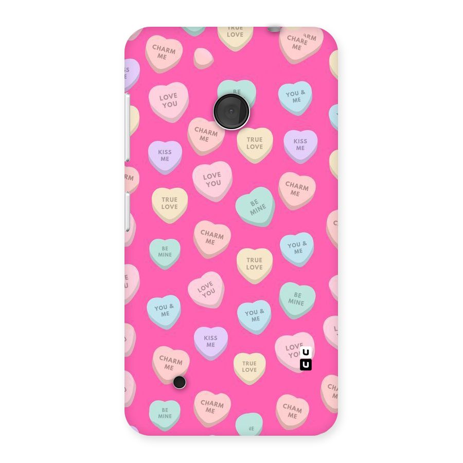 Be Mine Hearts Pattern Back Case for Lumia 530