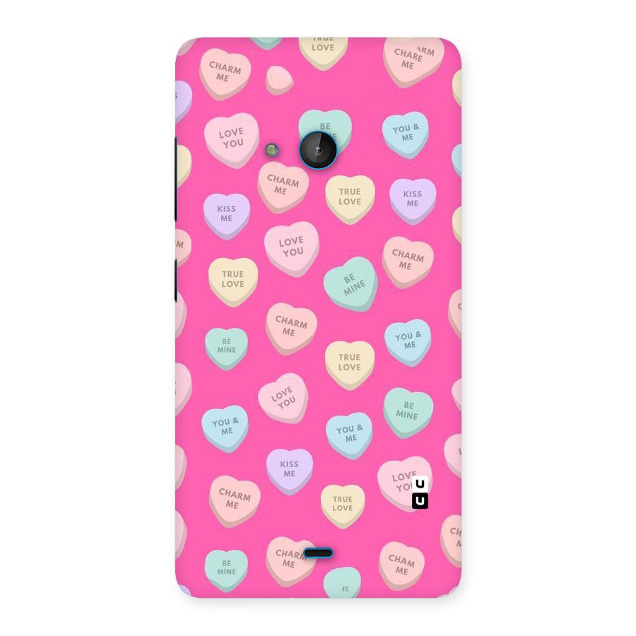 Be Mine Hearts Pattern Back Case for Lumia 540
