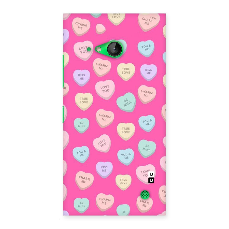 Be Mine Hearts Pattern Back Case for Lumia 730