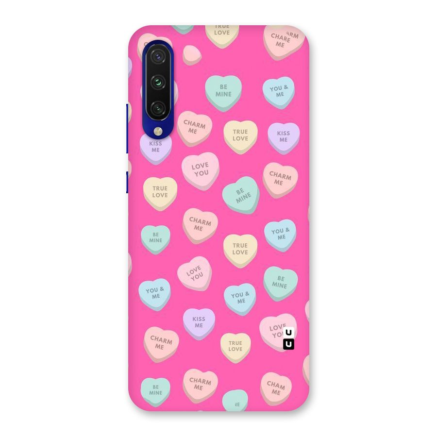 Be Mine Hearts Pattern Back Case for Mi A3