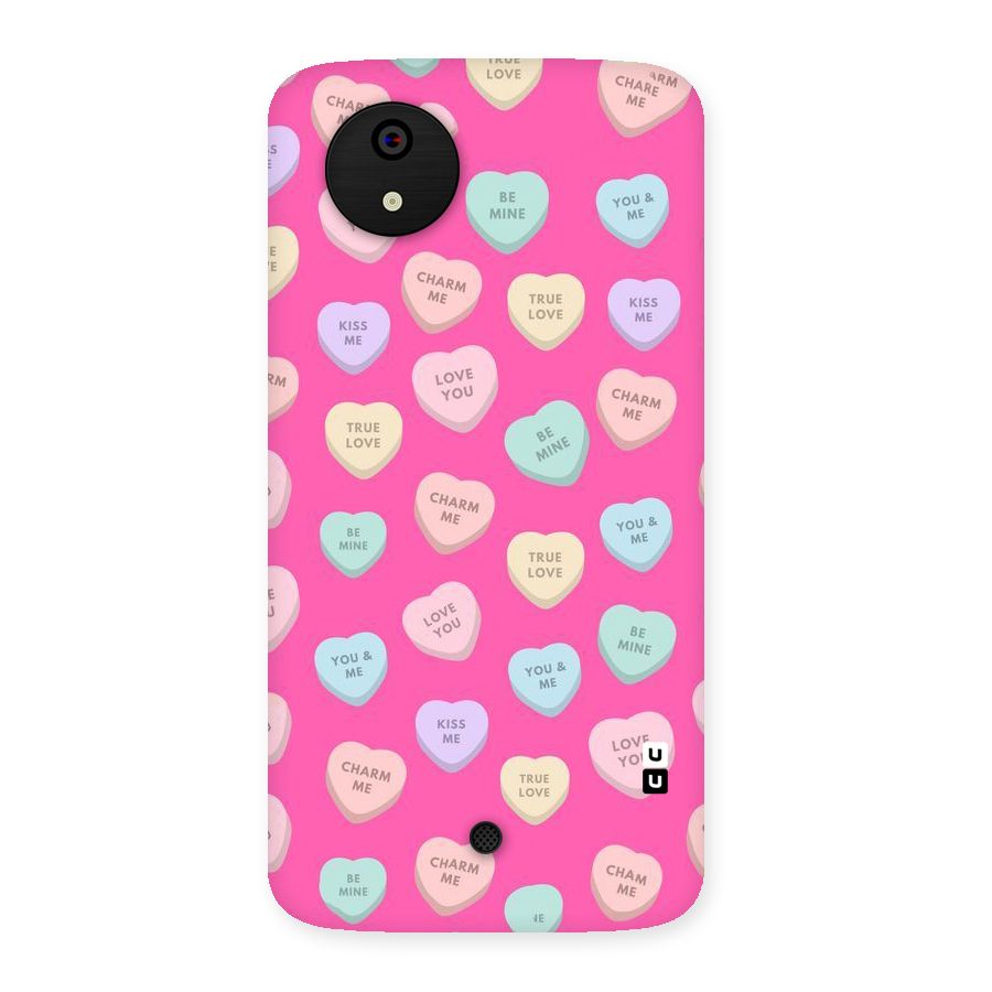 Be Mine Hearts Pattern Back Case for Micromax Canvas A1