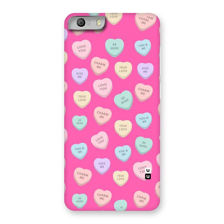 Be Mine Hearts Pattern Back Case for Micromax Canvas Knight 2