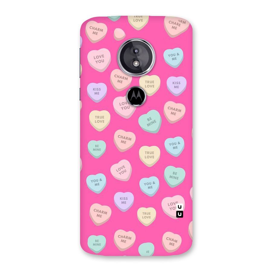 Be Mine Hearts Pattern Back Case for Moto E5