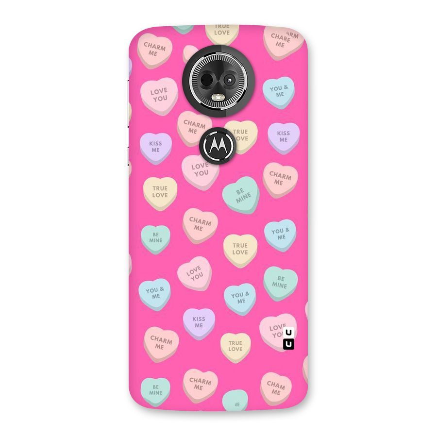 Be Mine Hearts Pattern Back Case for Moto E5 Plus