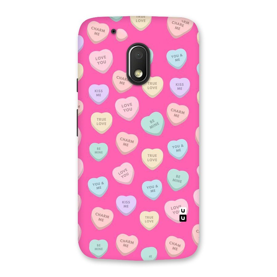 Be Mine Hearts Pattern Back Case for Moto G4 Play