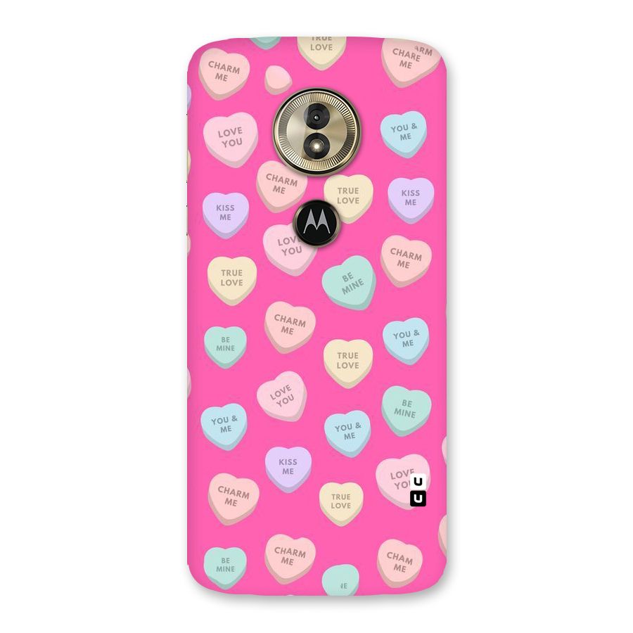 Be Mine Hearts Pattern Back Case for Moto G6 Play
