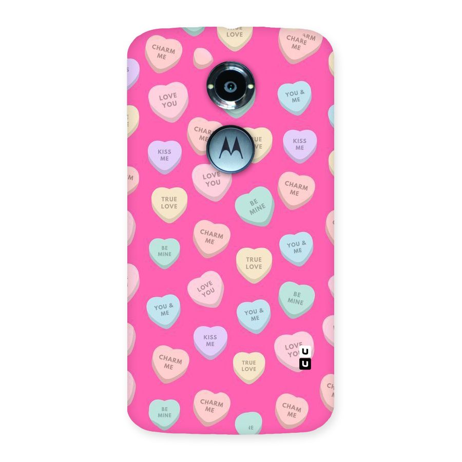 Be Mine Hearts Pattern Back Case for Moto X 2nd Gen