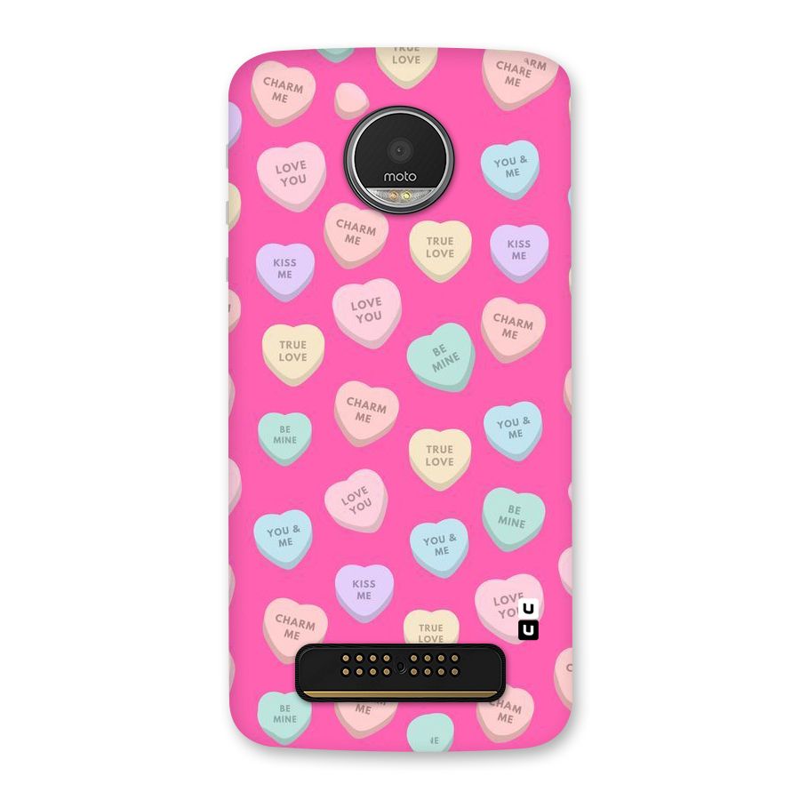 Be Mine Hearts Pattern Back Case for Moto Z Play