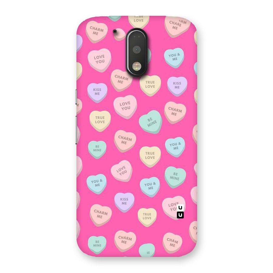 Be Mine Hearts Pattern Back Case for Motorola Moto G4