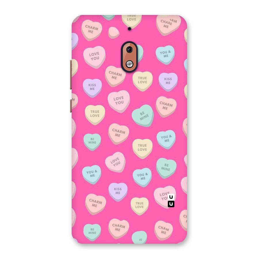 Be Mine Hearts Pattern Back Case for Nokia 2.1