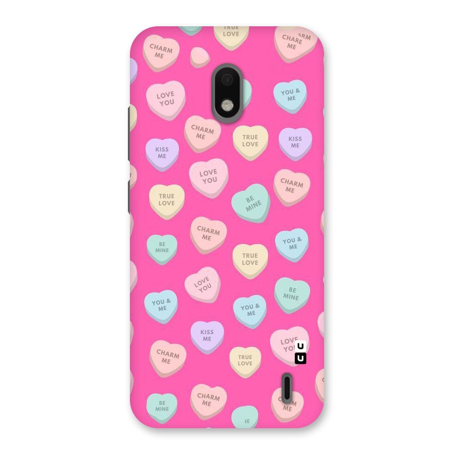 Be Mine Hearts Pattern Back Case for Nokia 2.2