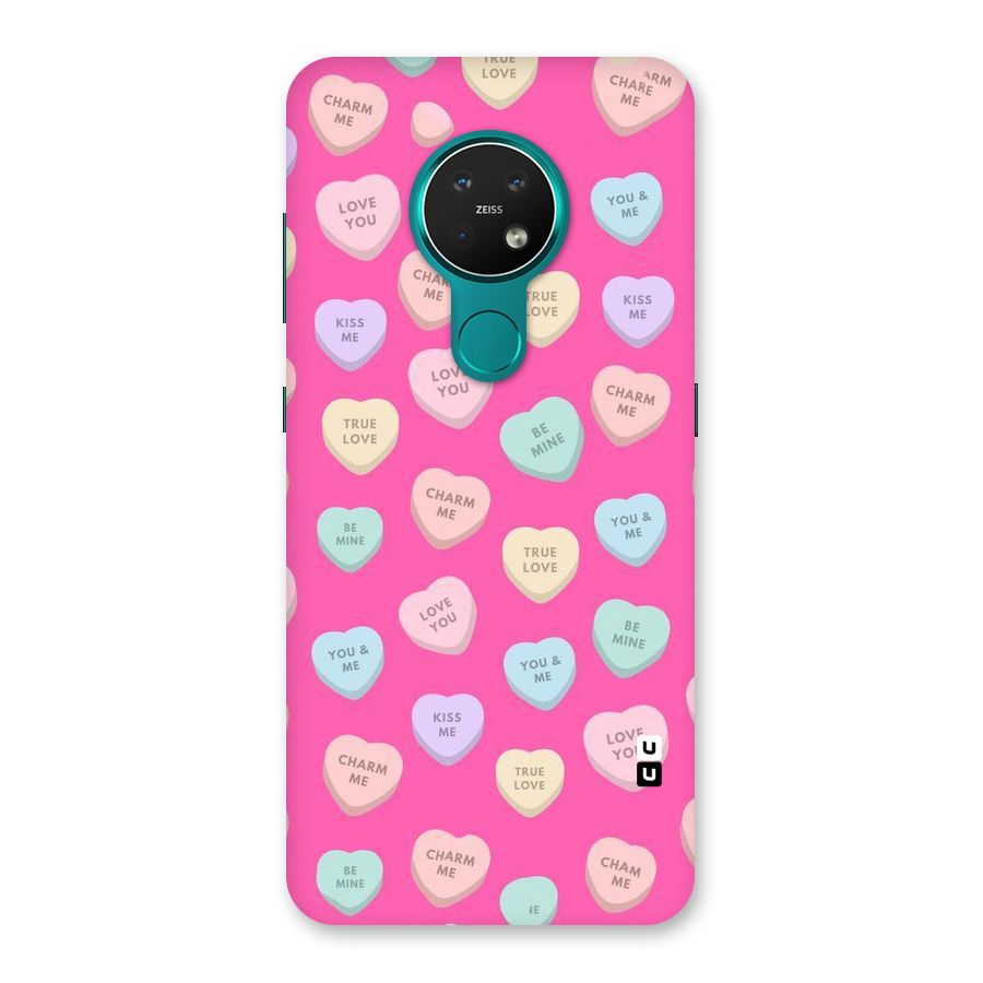 Be Mine Hearts Pattern Back Case for Nokia 7.2