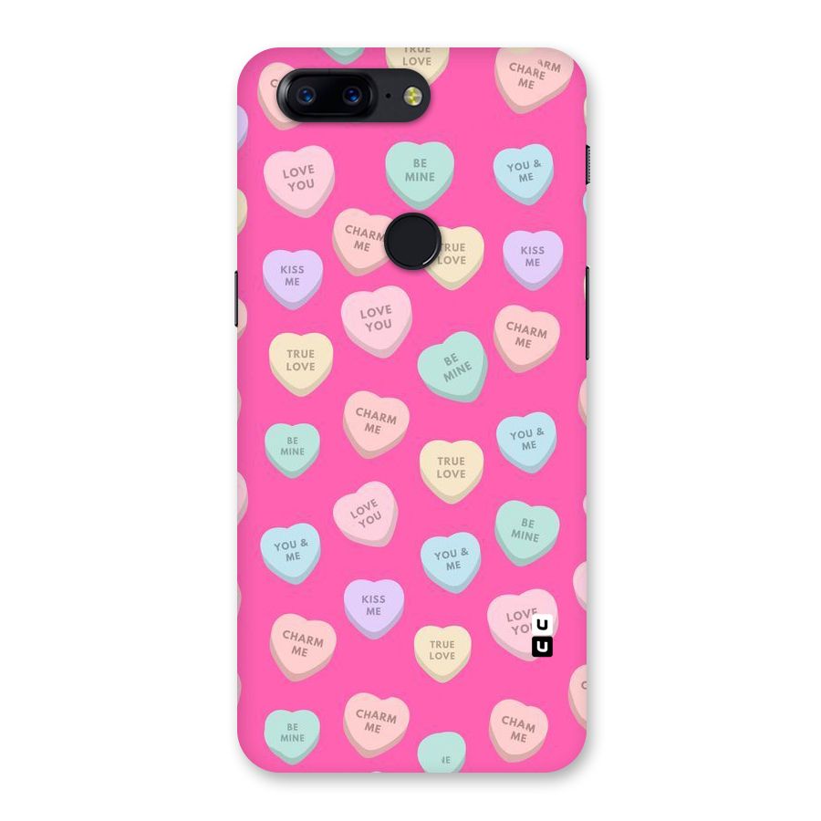 Be Mine Hearts Pattern Back Case for OnePlus 5T