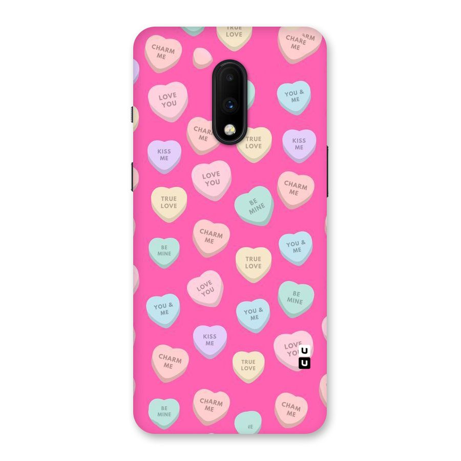 Be Mine Hearts Pattern Back Case for OnePlus 7