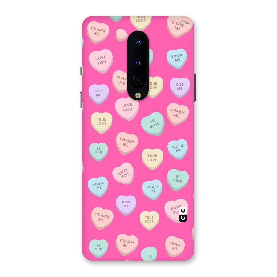 Be Mine Hearts Pattern Back Case for OnePlus 8