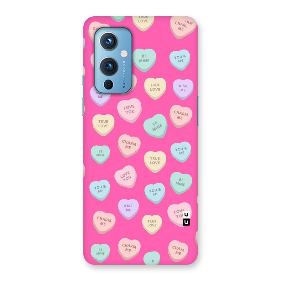 Be Mine Hearts Pattern Back Case for OnePlus 9