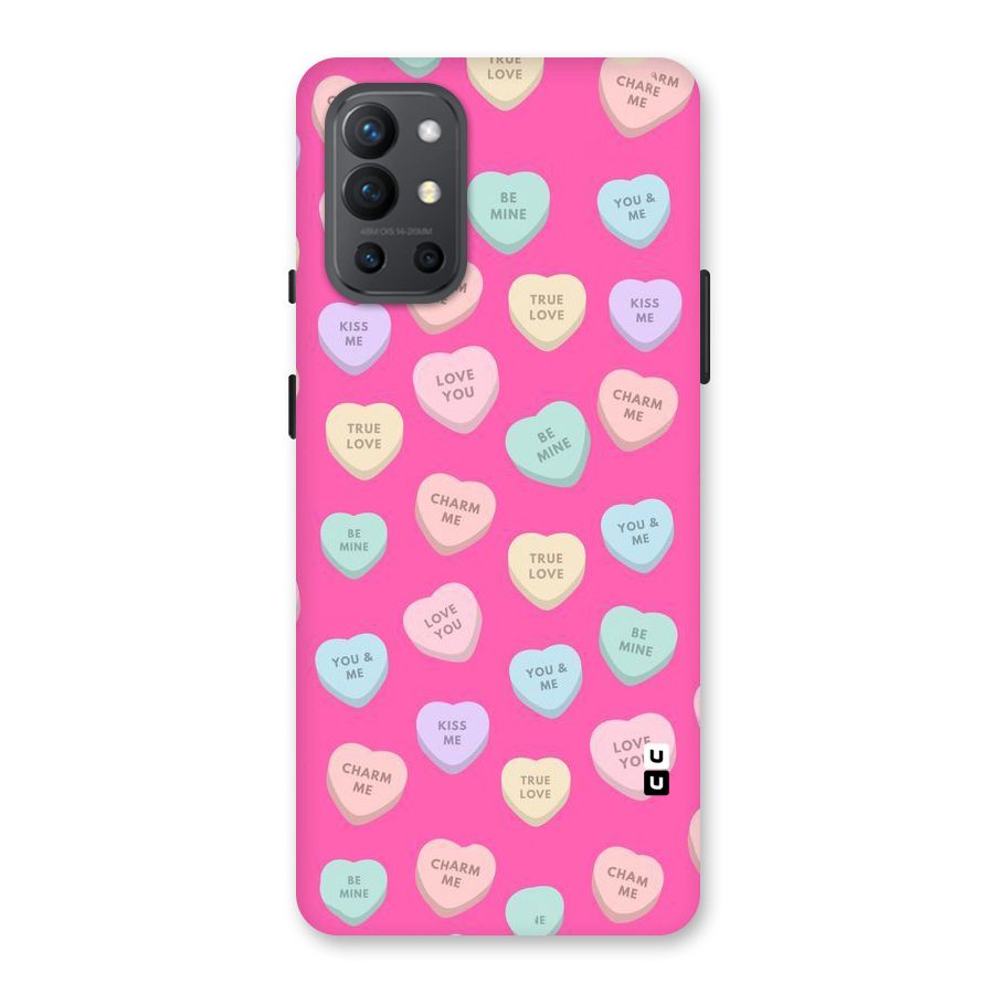 Be Mine Hearts Pattern Back Case for OnePlus 9R