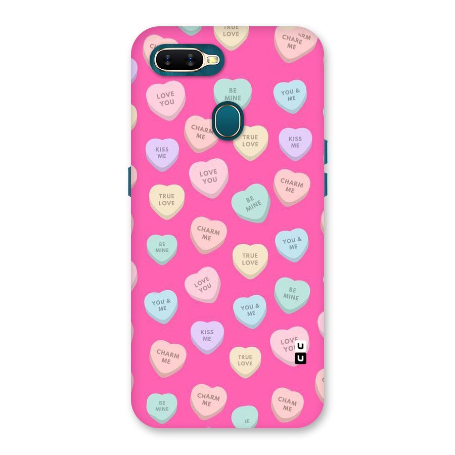 Be Mine Hearts Pattern Back Case for Oppo A11k