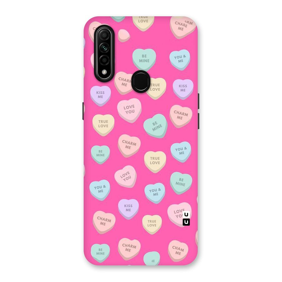 Be Mine Hearts Pattern Back Case for Oppo A31