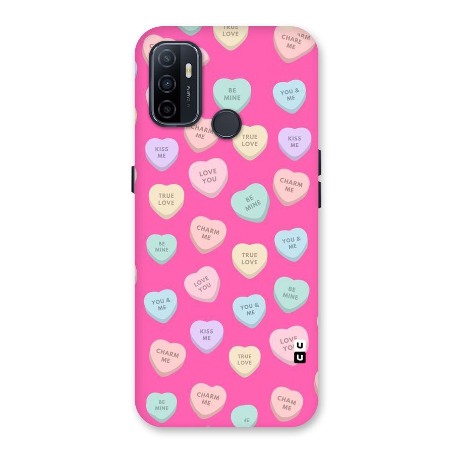 Be Mine Hearts Pattern Back Case for Oppo A32