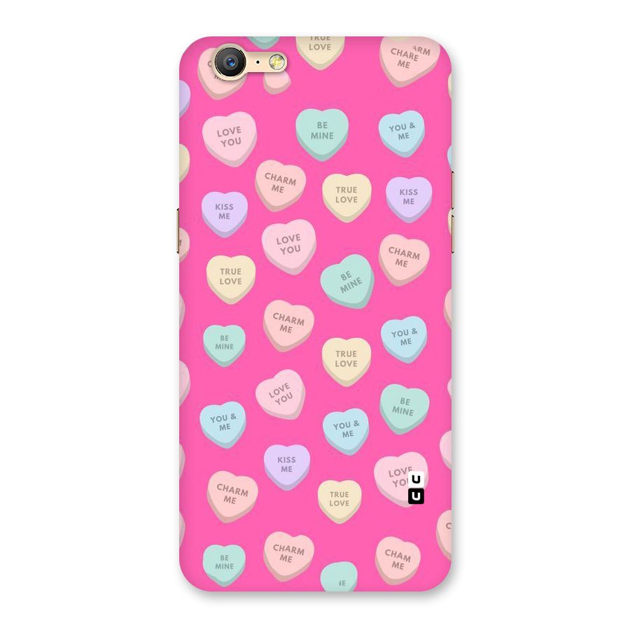 Be Mine Hearts Pattern Back Case for Oppo A39