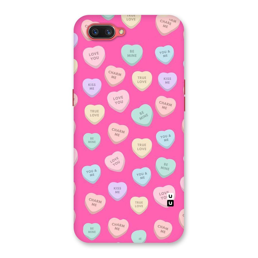Be Mine Hearts Pattern Back Case for Oppo A3s